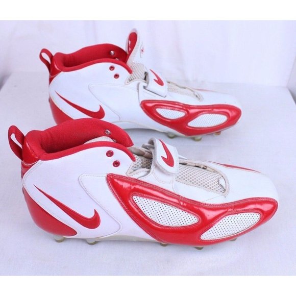 NIKE LN2 Football Cleats Size 15 Red White  14 UK    49.5 EUR  Hook Loop Close main image 4